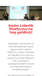 Mobile Screenshot of kadinliderlikplatformu.org